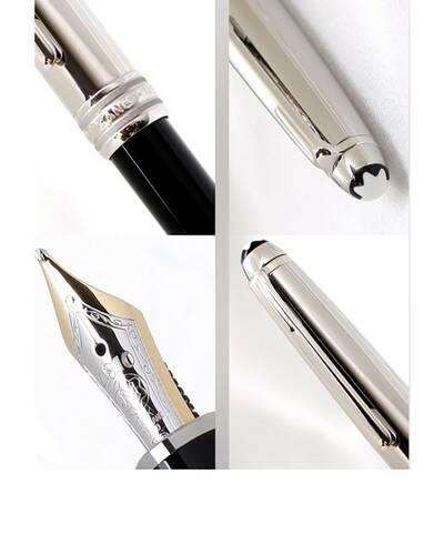 Montblanc Stilografica Meisterstück collezione Solitaire Doué Stainless Steel - MB23344