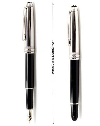 Montblanc Fountain pen Meisterstück collection Solitaire Doué Stainless Steel - MB23344
