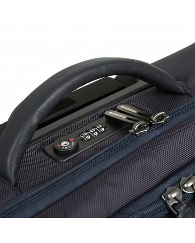 Piquadro Brief trolley briefcase with USB and micro-USB plate, Blue - CA4446BRBM/BLU