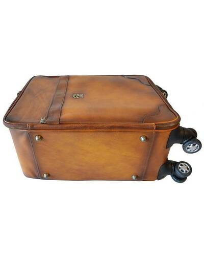 Pratesi Intercontinental trolley in genuine leather - B275 Bruce Black