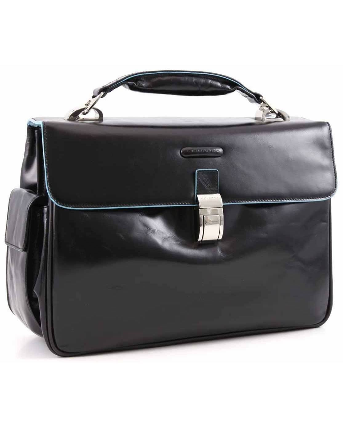 Piquadro blue square cartella sales