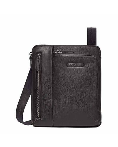 Piquadro Modus iPad®Air/Air2 shoulder pocket bag with pocket for mp3 player and eyelet for earphones, Black - CA1816MO/N