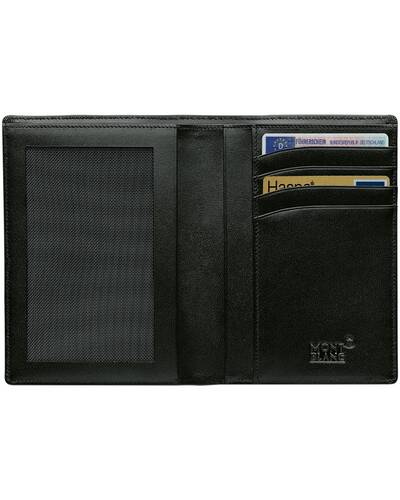 Montblanc Meisterstuck Portafoglio 4 scomparti con tasca trasparente, Nero - MB02664