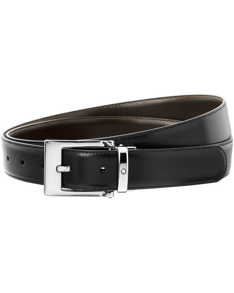Montblanc reversible cut-to-size business belt, Black/Brown - MB09774