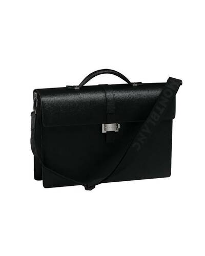 Montblanc Westside Single Gusset Briefcase black MB7578/N