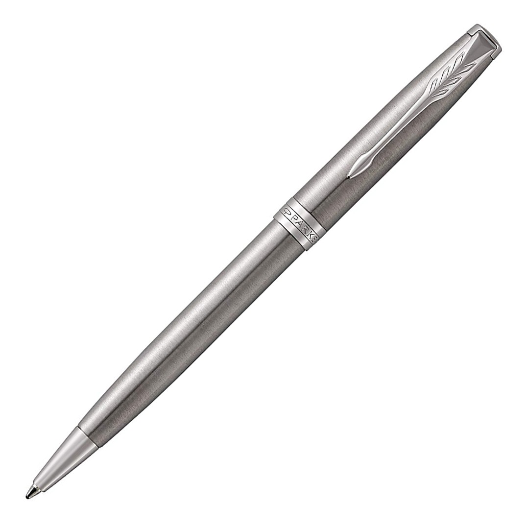 parker ボールペン sonnet Parker Sonnet Premium Metal & Black Ballpoint Pen | Pen Heaven