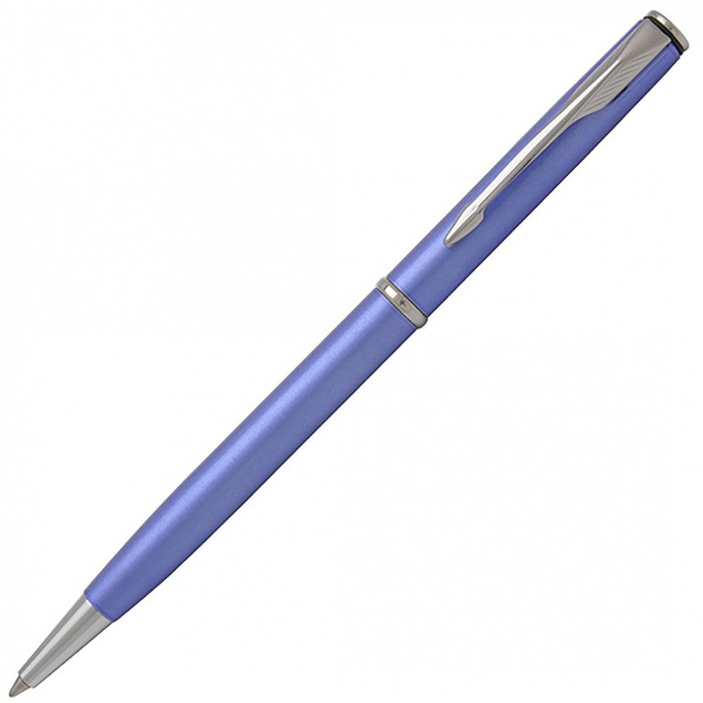 Parker Insignia Satin Blue Ballpoint Pen New In Box 