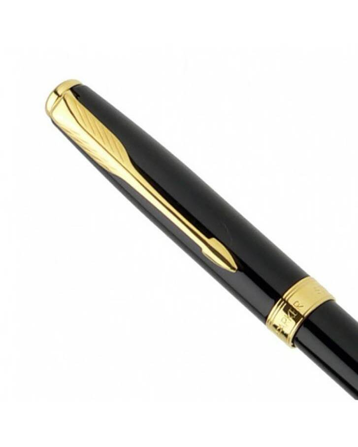 Parker Sonnet Rollerball Pen - Black Lacquer Gold Trim