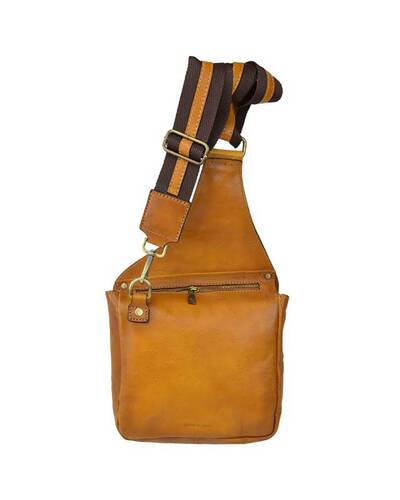 Pratesi Bisaccia leather cross-body bag - B135/PE Bruce Brown
