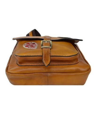 Pratesi Bisaccia leather cross-body bag - B135/PE Bruce Brown