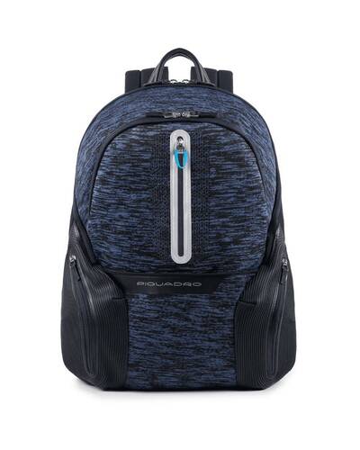 Piquadro Coleos laptop backpack with iPad®Air/Pro 9,7 compartment, USB and micro-USB enclosure, Blue - CA2943OS37/BLU