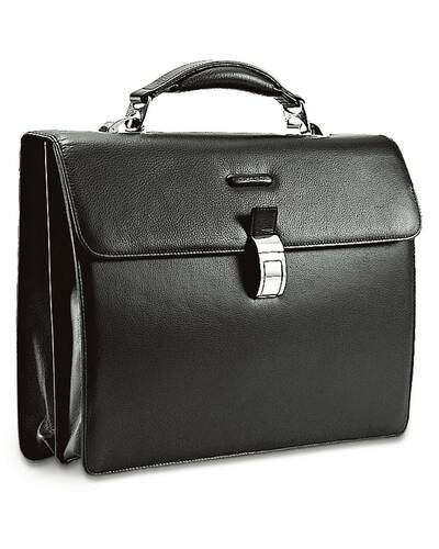 Piquadro Modus Briefcase with two dividers plus double compartment for notebook, Black - CA1152MO/N