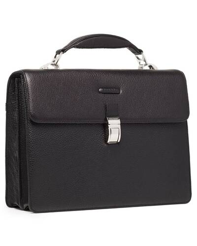 Piquadro Modus Briefcase with two dividers plus double compartment for notebook, Black - CA1152MO/N