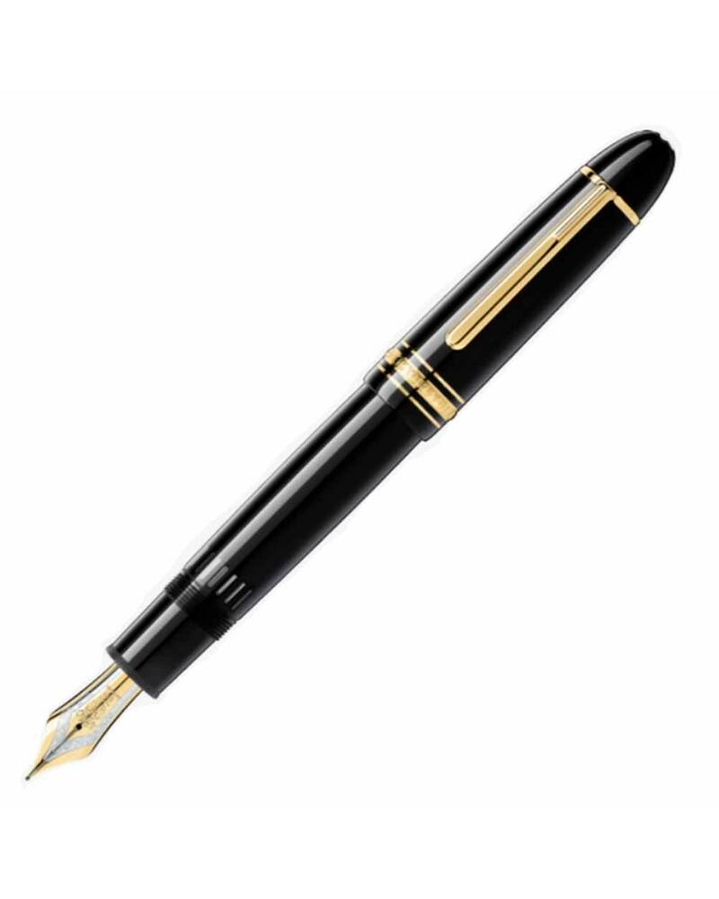 Montblanc Meisterstück Gold-Coated Fountain Pen, Black - MB115384