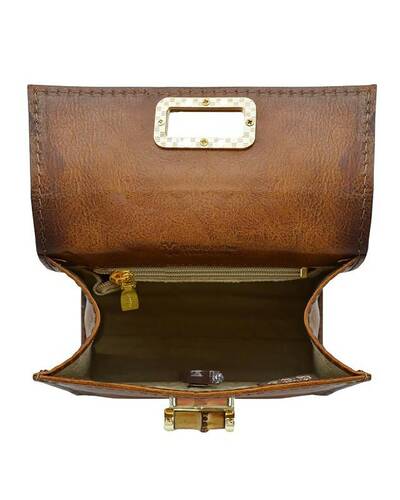 Pratesi Castalia handbag in genuine leather - B298/26 Bruce Brown