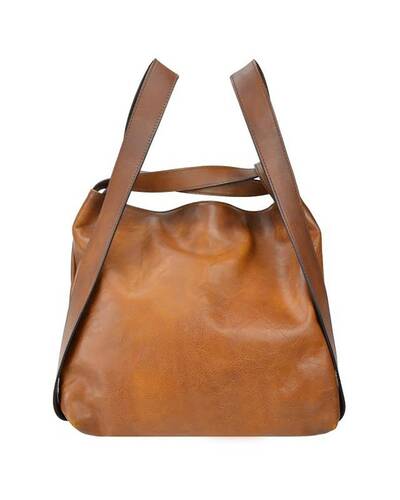 Pratesi Rosano Shoulder bag in genuine leather - B476 Bruce Coffee