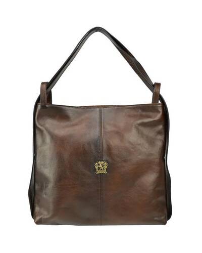 Pratesi Rosano Shoulder bag in genuine leather - B476 Bruce Coffee