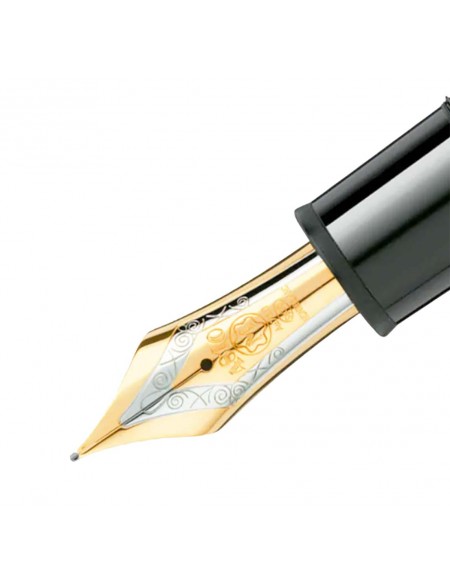 Montblanc Meisterstück Stilografica Gold-Coated, Nero - MB115384