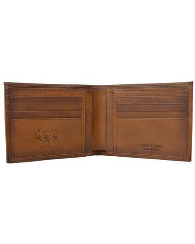 Pratesi Piazza Dalmazia leather men's wallet - B070 Bruce Brown