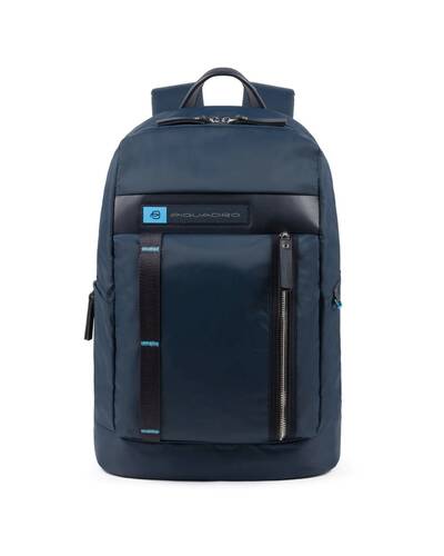Piquadro PQ-Bios Computer backpack in regenerated nylon, Blue - CA4545BIO/BLU
