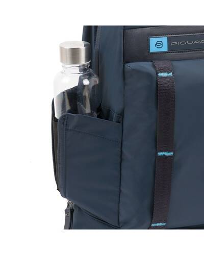 Piquadro PQ-Bios Computer backpack in regenerated nylon, Blue - CA4545BIO/BLU