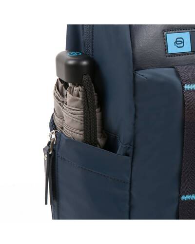 Piquadro PQ-Bios Computer backpack in regenerated nylon, Blue - CA4545BIO/BLU