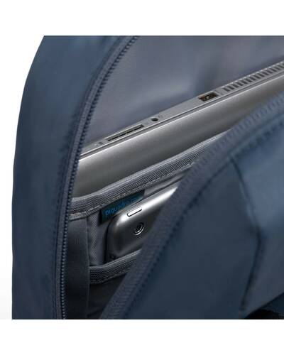 Piquadro PQ-Bios Computer backpack in regenerated nylon, Blue - CA4545BIO/BLU