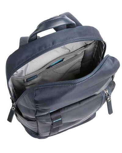 Piquadro PQ-Bios Computer backpack in regenerated nylon, Blue - CA4545BIO/BLU