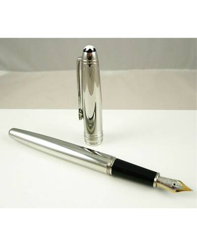 Montblanc Meisterstück Solitaire Stainless Steel Classique Stilografica  - MB23144