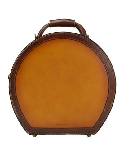 Pratesi Cappello Borsa a tracolla portacappello (medium) - B400/35 Bruce Cognac