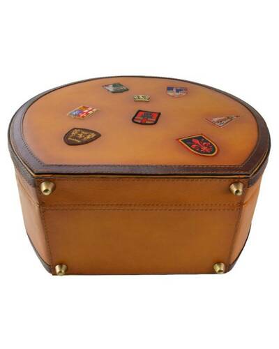 Pratesi Cappello Hat box (large) - B400 Bruce Cognac