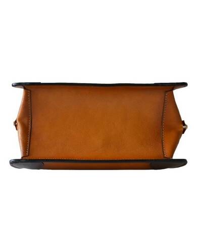 Pratesi Saturnia Handbag small size - B151/P Bruce Cognac