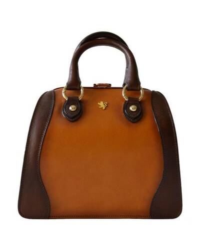 Pratesi Saturnia Handbag small size - B151/P Bruce Cognac
