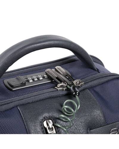 Piquadro BagMotic Zaino iconico all-tech in pelle e tessuto, Blu Navy - CA4439BR2BM/BLU