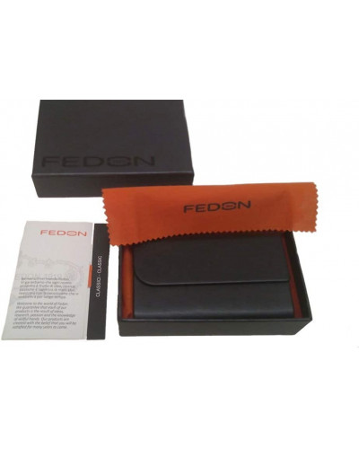 Fedon 1919 - Classica - Portabiglietti da visita rigido, Nero - UO1930006/N