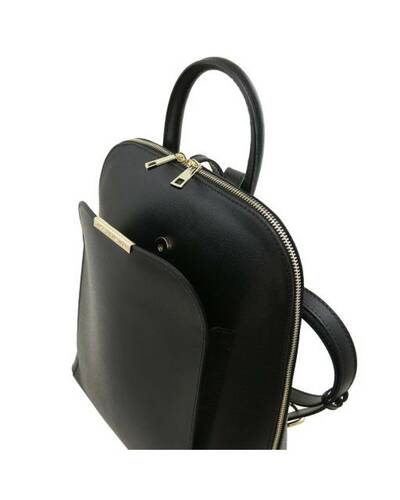 Tuscany Leather TL Bag - Zaino donna in pelle Saffiano Testa di Moro - TL141631/5