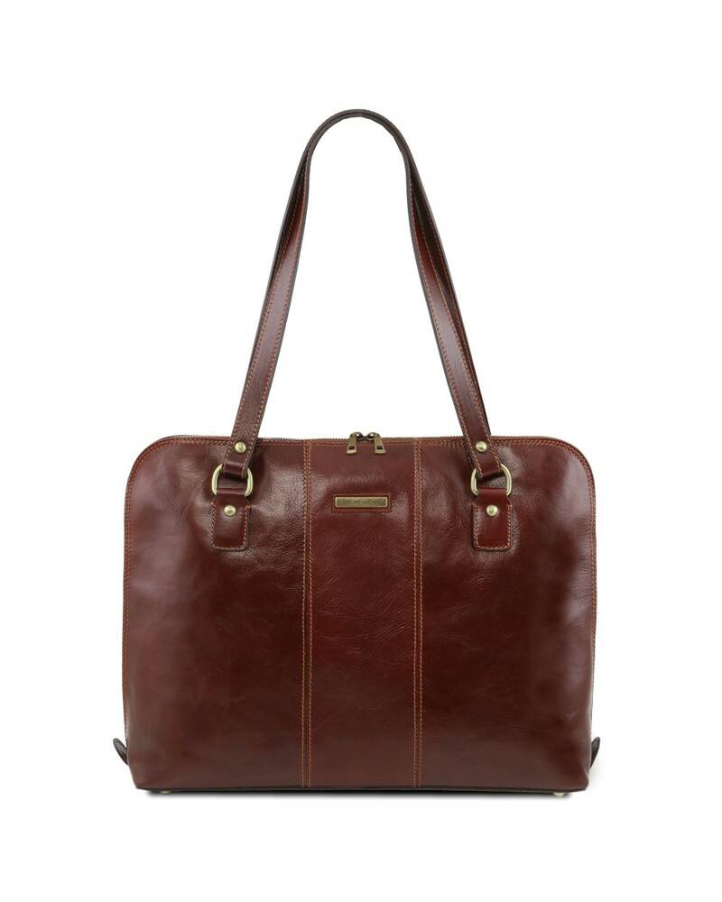 Tuscany Leather Ravenna Esclusiva borsa business per donna Marrone - TL141795/1
