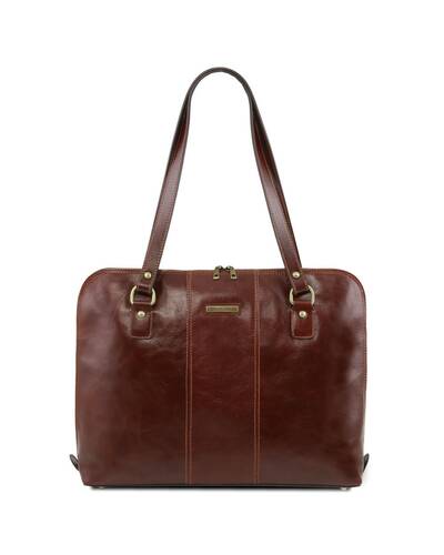 Tuscany Leather Ravenna Exclusive lady business bag Brown - TL141795/1