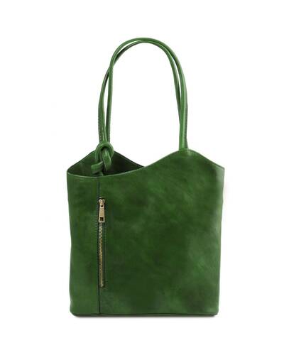 Tuscany Leather Patty - Leather convertible bag Green - TL141497/10