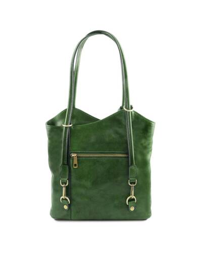 Tuscany Leather Patty - Leather convertible bag Green - TL141497/10