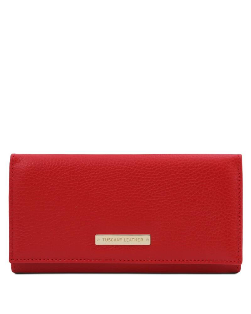 Tuscany Leather Nefti - Exclusive soft leather wallet for women Lipstick Red - TL142053/120