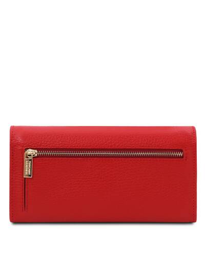 Tuscany Leather Nefti - Exclusive soft leather wallet for women Lipstick Red - TL142053/120