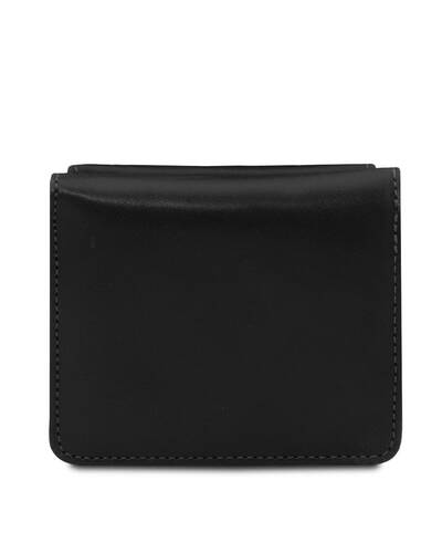 Tuscany Leather - Esclusivo portafoglio in pelle con portamonete Nero - TL142059/2