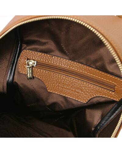 Tuscany Leather TL Bag - Zaino piccolo da donna in pelle morbida Cognac - TL142052/6