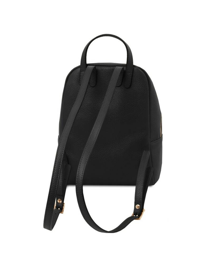 Tuscany Leather TL Bag - Saffiano leather backpack for women - TL141631  (Black)