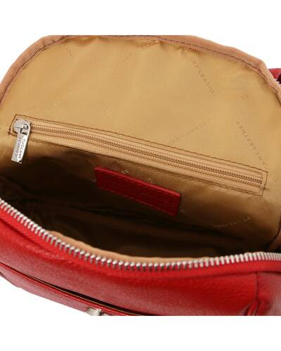 Tuscany Leather TLBag Zaino in pelle morbida Rosso Lipstick - TL141905/120