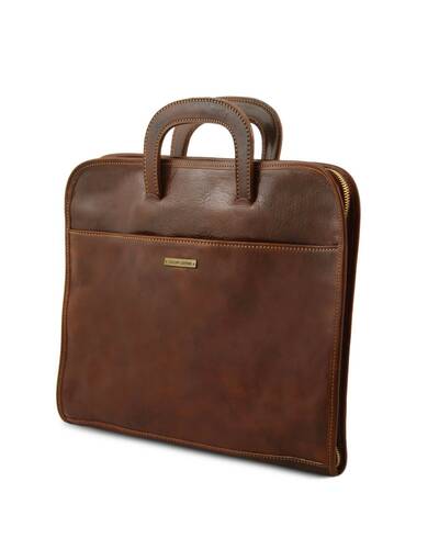 Tuscany Leather - Sorrento - Document Leather briefcase Red - TL141022/4