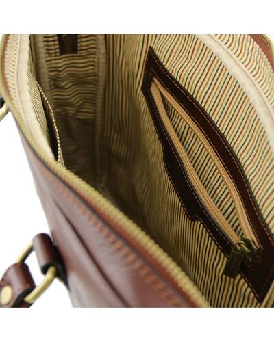 Tuscany Leather - Prato - Esclusiva cartella porta notebook in pelle Nero - TL141283/2