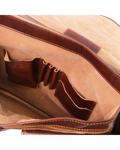 Tuscany Leather - Modena - Cartella in pelle 2 scomparti Testa di Moro - TL141134/5