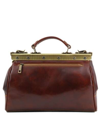Tuscany Leather - Michelangelo - Doctor gladstone leather bag Brown - TL10038/1